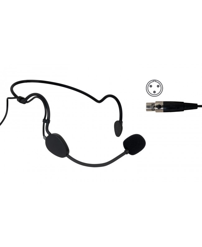 Fonestar Microfono Headset con Capsula Unidirezionale Elettrete Microfoni ad archetto e Earset