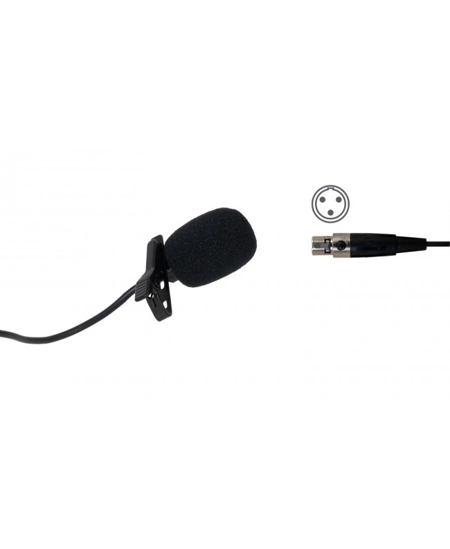 Fonestar Microfono Lavalier con Attacco Compatibile AKG e Gemini -3 POLI Microfoni Lavalier