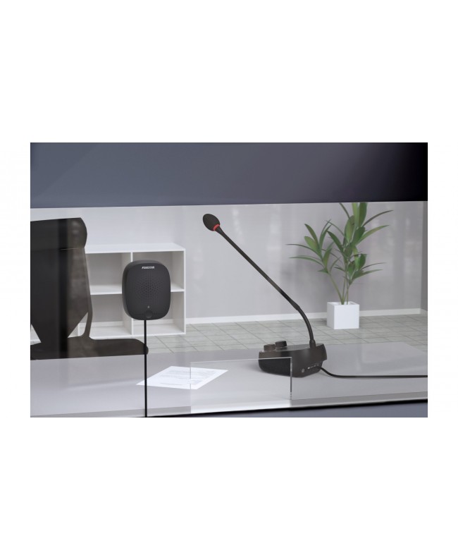 Fonestar Sistema di Interfono per Distanziamentomicrofono + Altoparlante Gooseneck Microphones