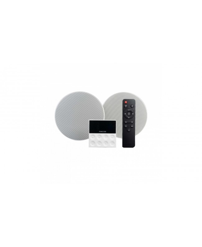 Fonestar Sistema Audio con 2 Altoparlanti a Soffitto da 6 e Amplificatore Diffusori a soffitto