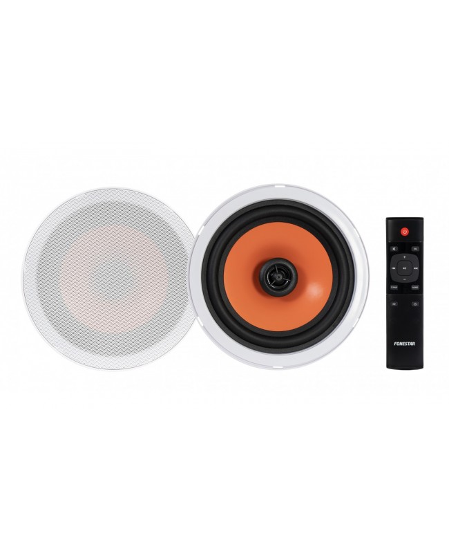 Fonestar Coppia di Altoparlanti da Soffitto Attivi con Bluetooth 2X20 W RMS Diffusori a soffitto