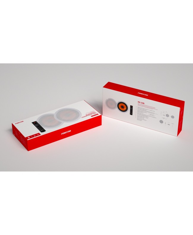 Fonestar Coppia di Altoparlanti da Soffitto Attivi con Bluetooth 2X20 W RMS Ceiling Speakers