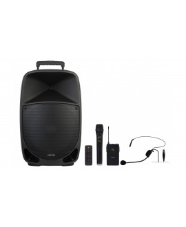 Fonestar Altoparlante 15 a Batteria, 250W Akkubetriebene PA-Lautsprecher