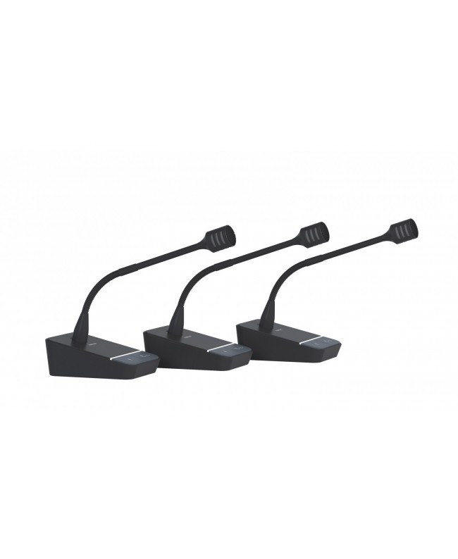 Fonestar Microphone Base and Swan Neck Microphone 32CM Dynamic Unidirectional Gooseneck Microphones