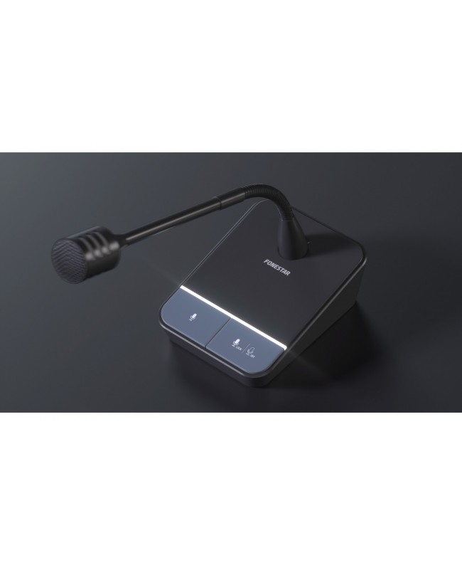 Fonestar Mikrofon Basis und Schwanenhals Mikrofon 32CM Dynamisch Unidirektional Schwanenhalsmikrofone