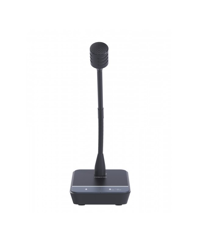 Fonestar Microfono Dinamico da Tavolo Unidirezionale Cardioide Microfoni Gooseneck