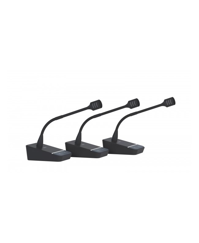 Fonestar Microfono Dinamico da Tavolo Unidirezionale Cardioide Microfoni Gooseneck