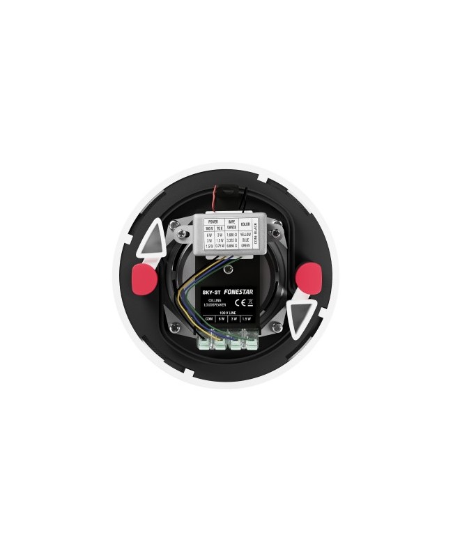 Fonestar Ceiling Speaker 3 TRANSFORMER100V 6/3/1.5W RMS 86DB IP44 Ceiling Speakers