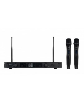 Fonestar Dual Wireless Handmikrofon Drahtlossystem mit Handsender