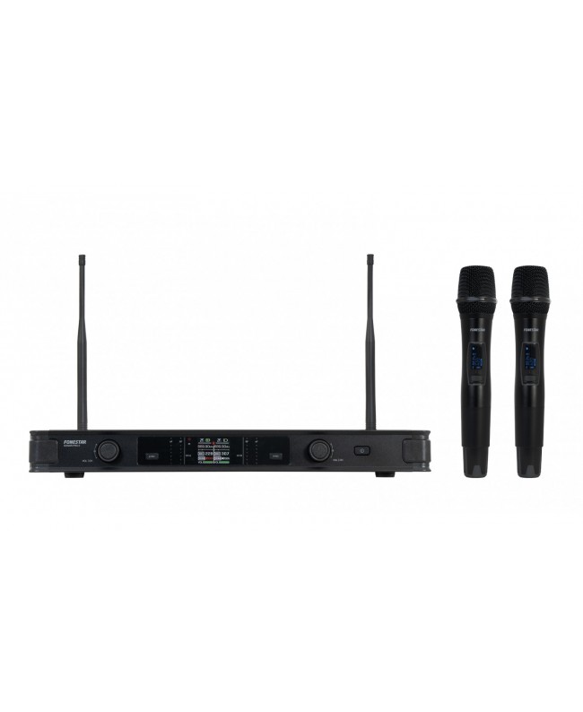 Fonestar Doppio Microfono Palmare Wireless Sistema wireless con trasmettitore palmare