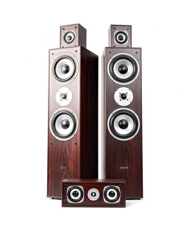 Fenton HF5W 5.0 Home Theatre System walnut Hi-Fi Speakers