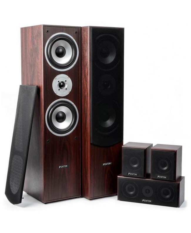 Fenton HF5W 5.0 Home Theatre System walnut Altoparlanti Hi-Fi