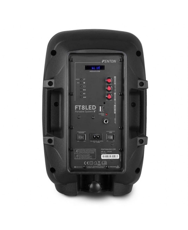 Fenton FT8LED Portable System 8 BT micro Battery powered PA