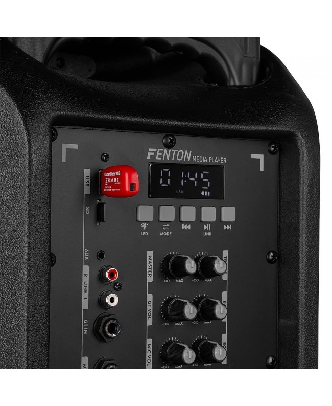Fenton FT15LED Mk2 Port.System15 BT 1xUHF Diffusori a batteria