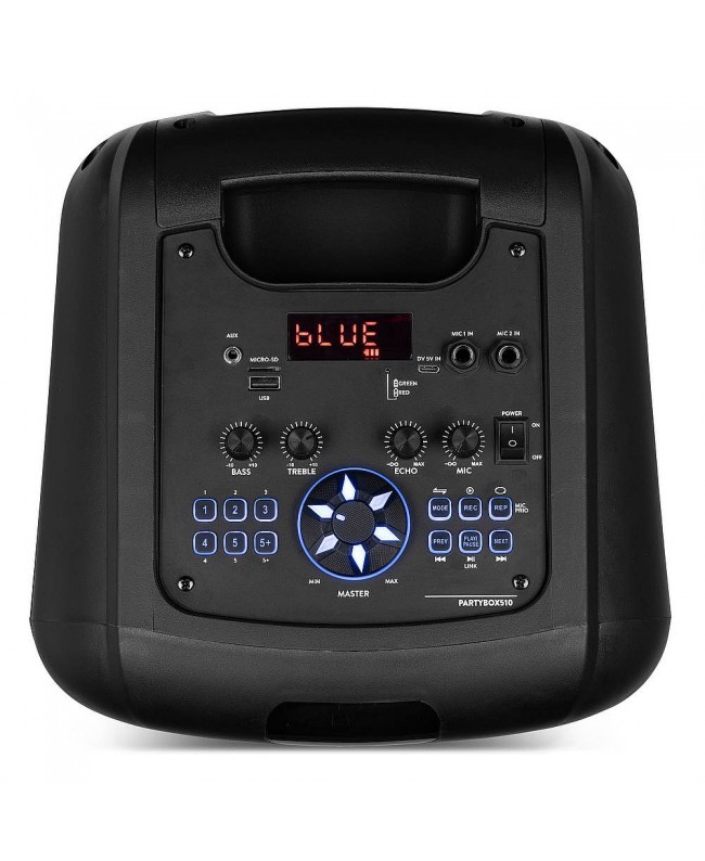Fenton Track510 2x8 BT, TWS,LED,Micr.IR Altoparlanti Hi-Fi