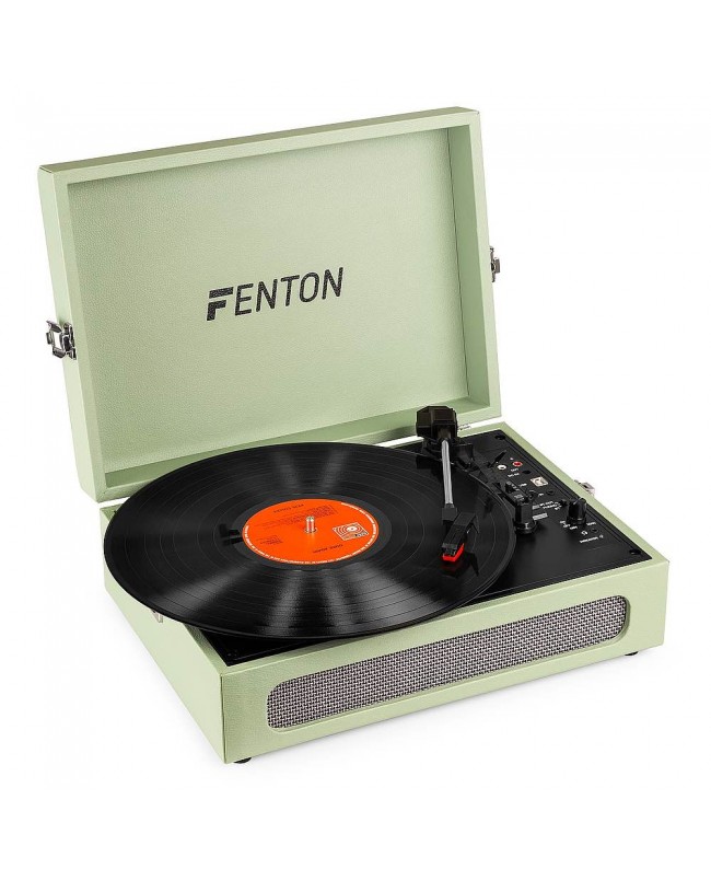 Fenton RP118C Record Player BTout Green Turntables