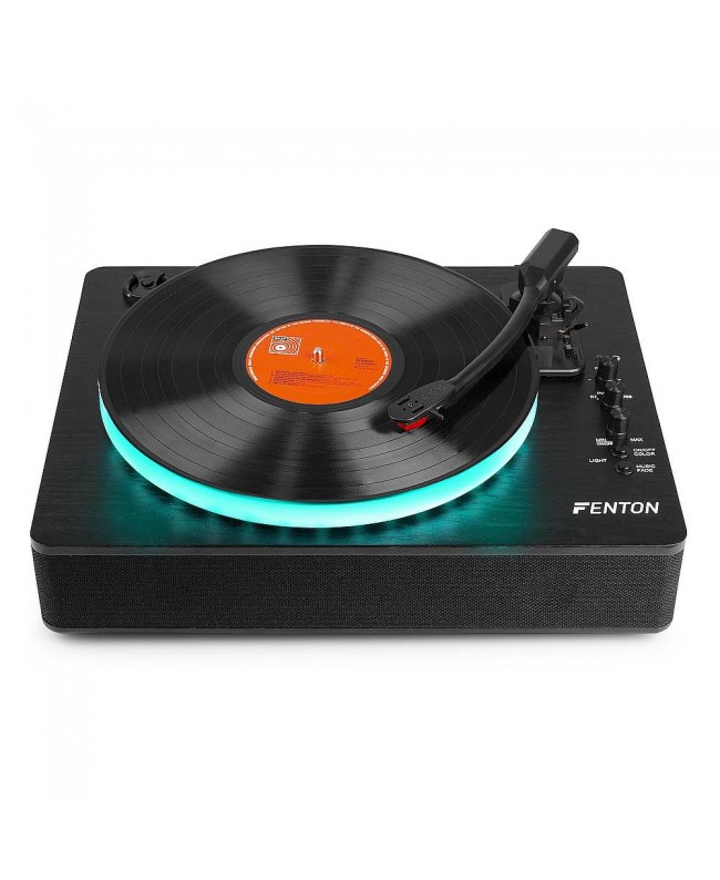 Fenton RP162LED Plattenspieler LED Btout Blk Plattenspieler