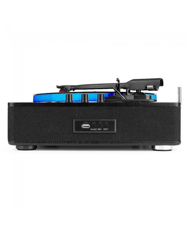 Fenton RP162LED Record Player LED Btout Blk Giradischi