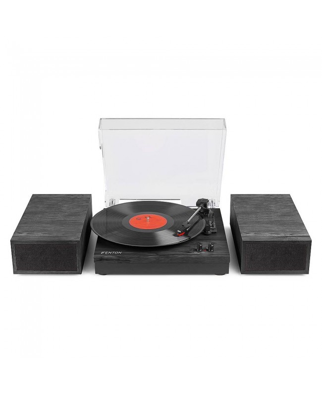 Fenton RP165B Record Player+Sp.BT Blach/Grey Hi-Fi Turntables