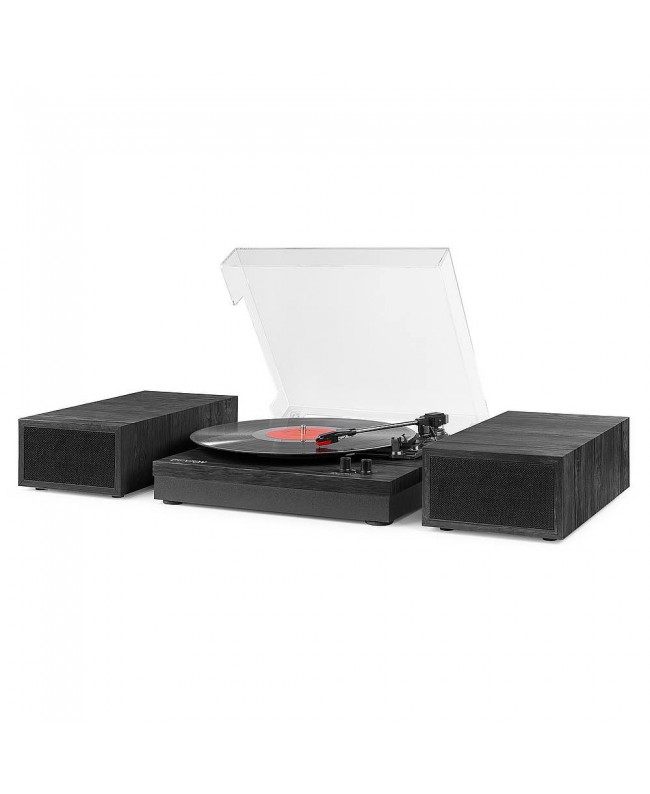 Fenton RP165B Record Player+Sp.BT Blach/Grey Hi-Fi Turntables