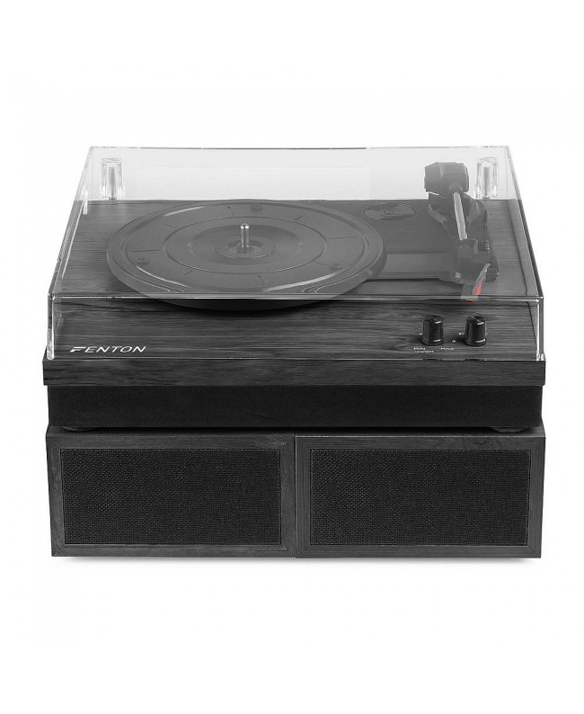 Fenton RP165B Plattenspieler+Sp.BT Blach/Grau Hi-Fi Plattenspieler
