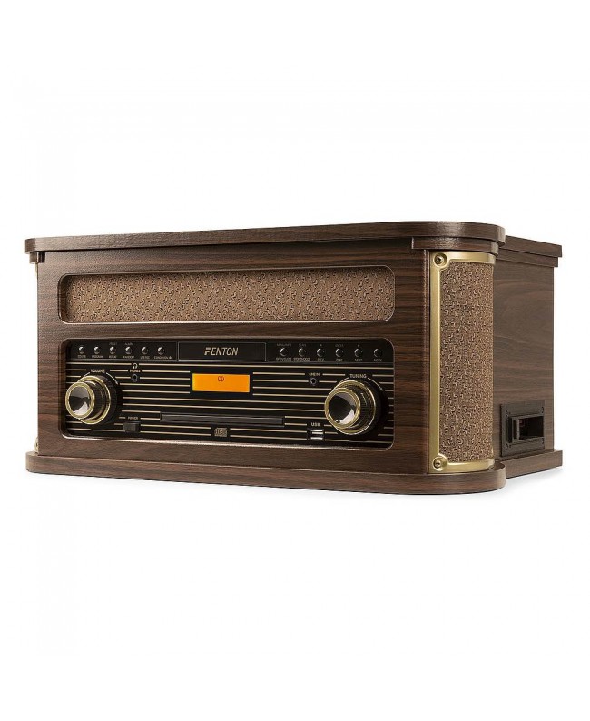 Fenton Memphis Vintage Player BT DarkWood Hi-Fi Turntables