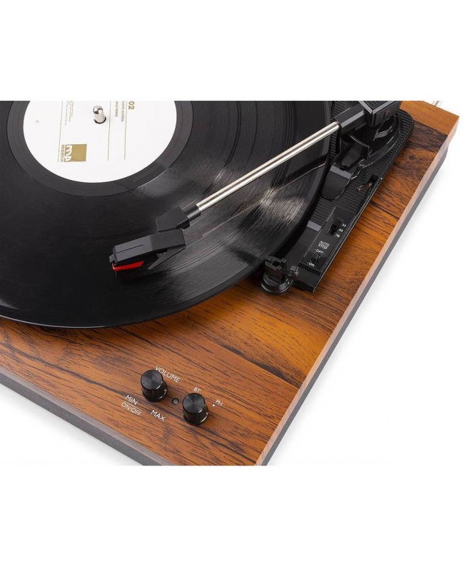 Fenton RP165 Plattenspieler+Sp.BT Holz Hi-Fi Plattenspieler