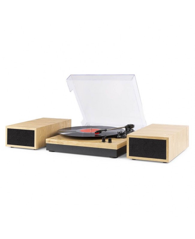 Fenton RP165L Record Player+Sp.BT LightWood Hi-Fi Turntables