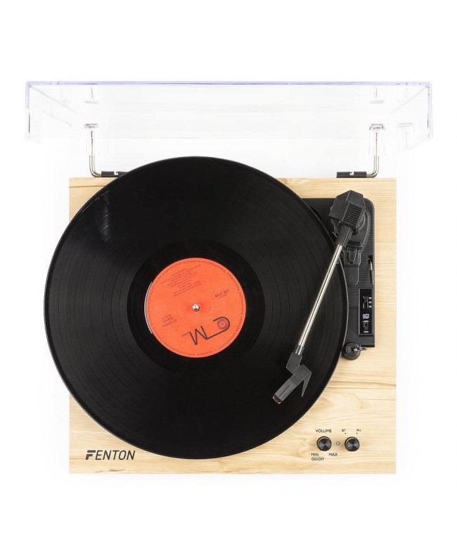 Fenton RP165L Plattenspieler+Sp.BT LightWood Hi-Fi Plattenspieler