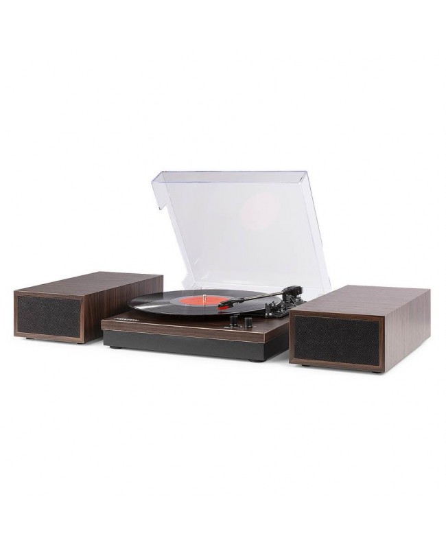 Fenton RP165D Plattenspieler+Sp.BT Darkwood Hi-Fi Plattenspieler