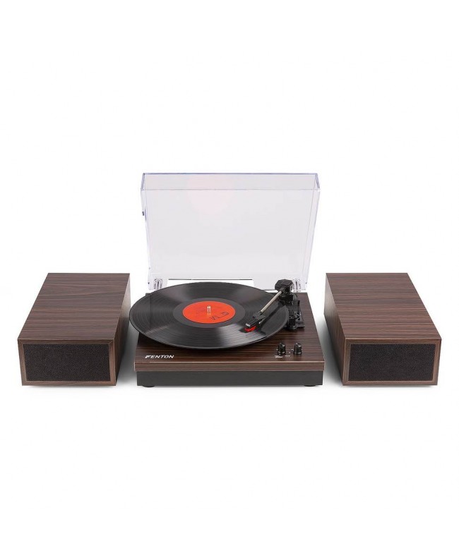Fenton RP165D Plattenspieler+Sp.BT Darkwood Hi-Fi Plattenspieler