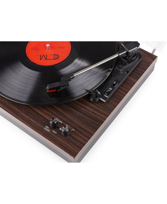 Fenton RP165D Record Player+Sp.BT Darkwood Hi-Fi Turntables