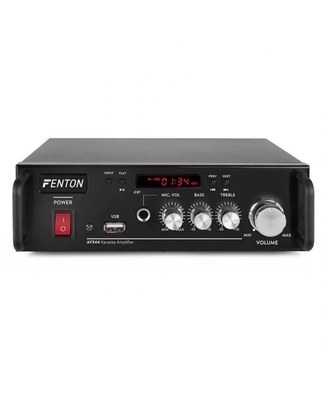 Fenton AV344 Mini 2Ch-Amp.BT.USB,Batt IRC Hi-Fi Verstärker