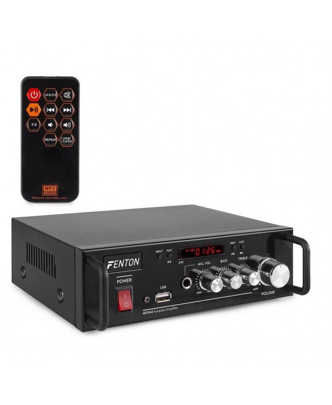 Fenton AV344 Mini 2Ch-Amp.BT.USB,Batt IRC Hi-Fi Amplifiers