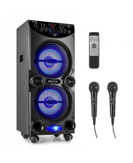 Fenton LIVE2104 KaraokeStat.2x10USB,2XMic Battery powered PA