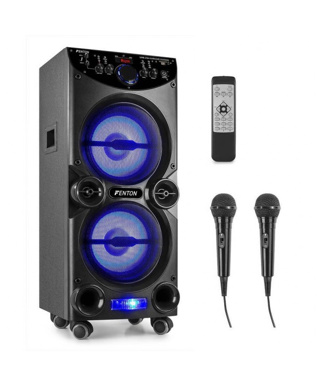 Fenton LIVE2104 KaraokeStat.2x10USB,2XMic Battery powered PA