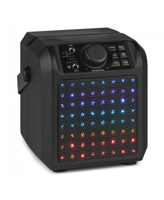 Fenton KAR50B Karaoke Sp. 2Mic.BT LED BLK Altoparlanti Hi-Fi