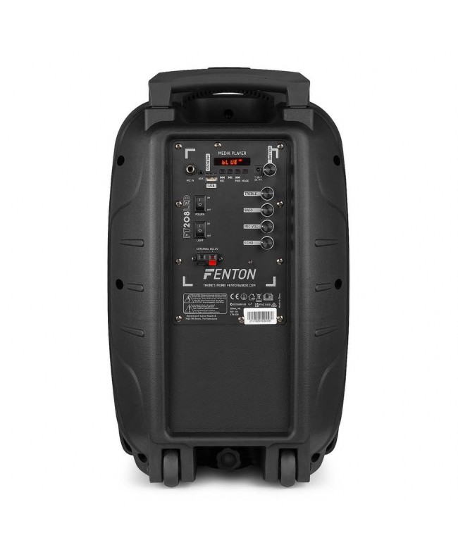 Fenton FT208LED Tragbares System 2x8 BT Batteriebetriebene Leuchten