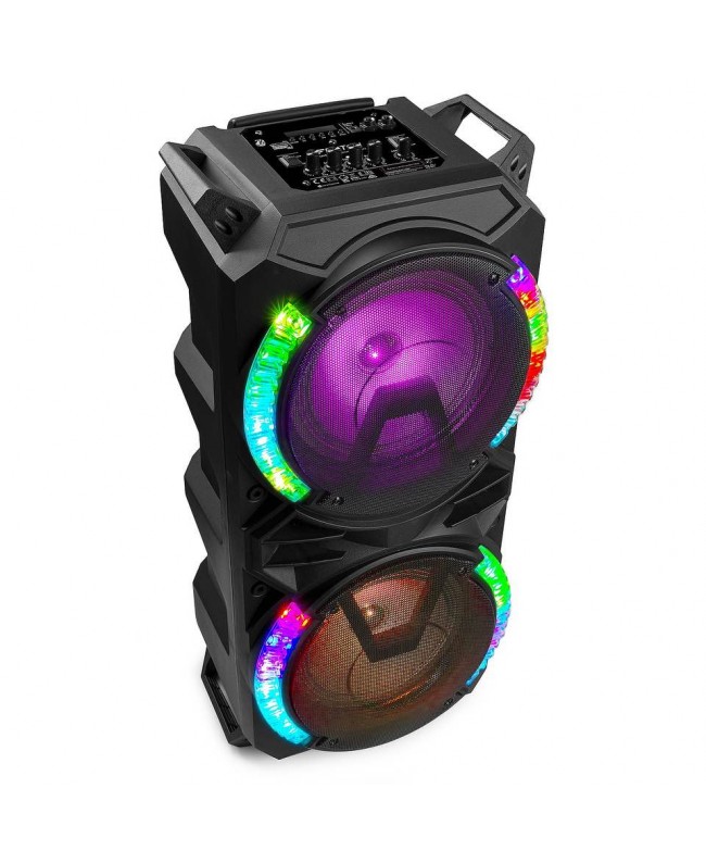 Fenton LIVE280 KaraokeStation 2x8BT Batt/2mic Diffusori a batteria