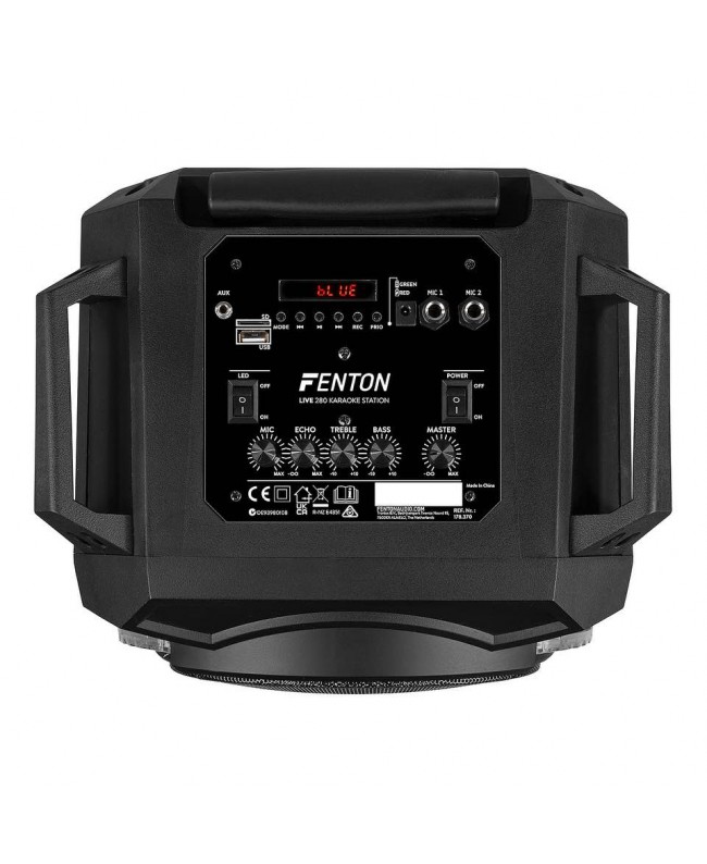Fenton LIVE280 KaraokeStation 2x8BT Batt/2mic Diffusori a batteria
