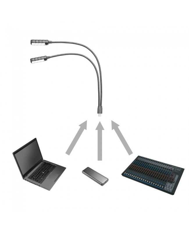 Adam Hall Stands SLED 2 ULTRA USB Lamps