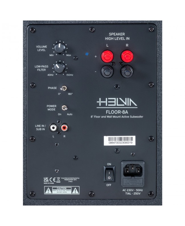 HELVIA FLOOR-8ABK Subwoofer da installazione