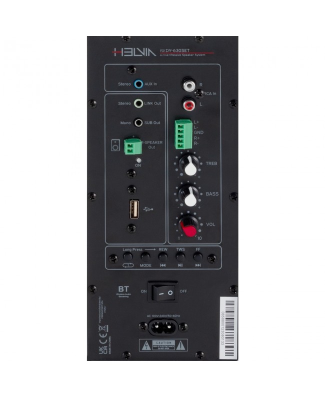 HELVIA REDY-630WH-SET Wandmontage-Lautsprecher