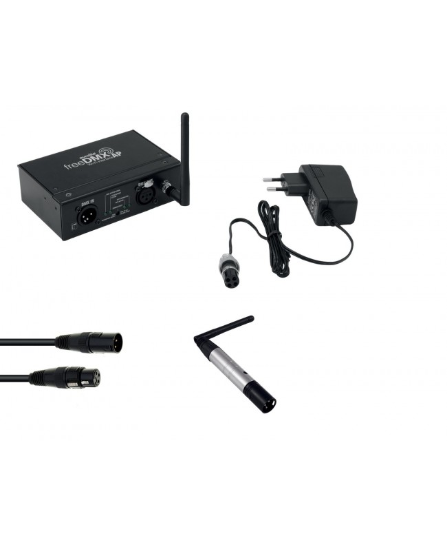 Eurolite Set freeDMX AP Wi-Fi Interface + QuickDMX Funksender + DMX Kabel Software Controller