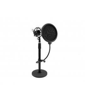 Omnitronic MSP-1 Microphone Stand with Shockmount and Pop Filter Table Stands