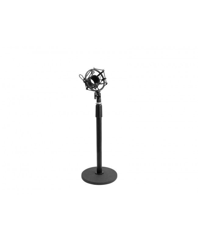 Omnitronic Supporto per microfono MSP-1 con supporto antiurto e filtro pop Supporti da tavolo