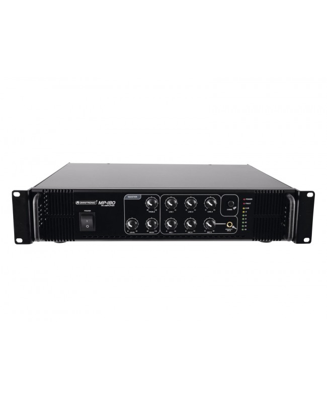 Omnitronic MP-180 PA Mixing Amplifier 100 V Amplifiers