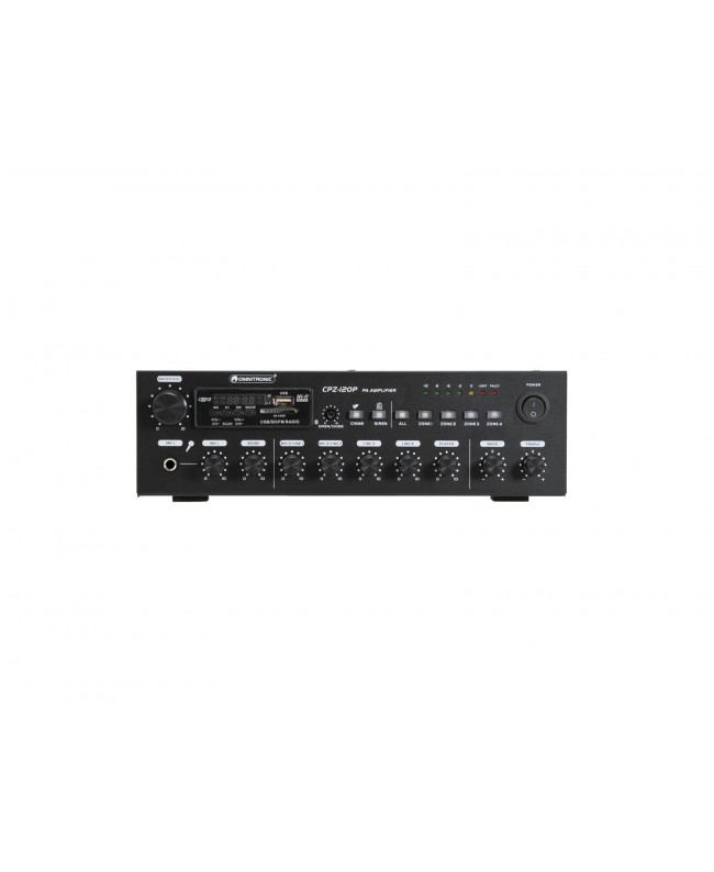 Omnitronic Amplificatore di missaggio PA CPZ-120P Amplificatori 100 V