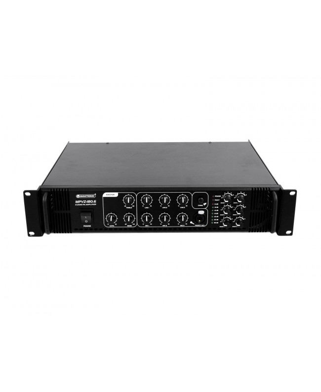 Omnitronic Amplificatore di missaggio PA MPVZ-180.6 Amplificatori 100 V