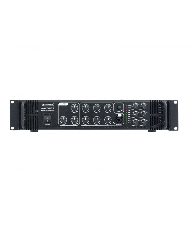 Omnitronic MPVZ-180.6 PA Mixing Amplifier 100 V Amplifiers